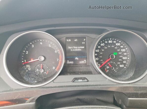 3VV3B7AX5MM082582 2021 VOLKSWAGEN TIGUAN Blue Instrument cluster view