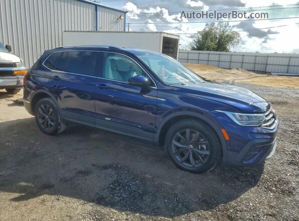 3VV3B7AX5RM046740 2024 VOLKSWAGEN TIGUAN Синий Передняя правая четверть