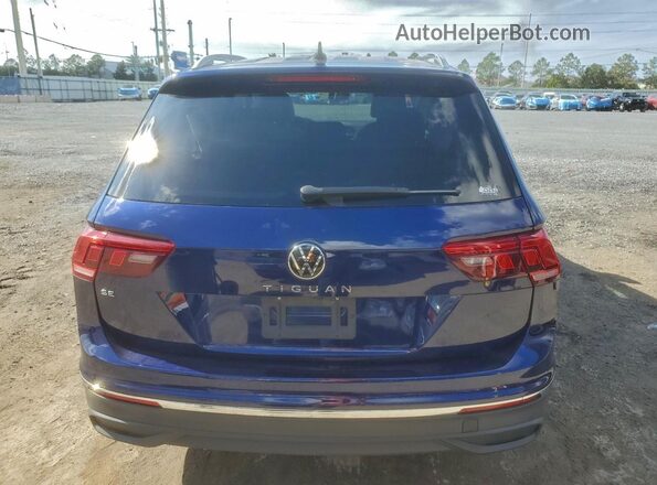 3VV3B7AX5RM046740 2024 VOLKSWAGEN TIGUAN Синий Вид сзади
