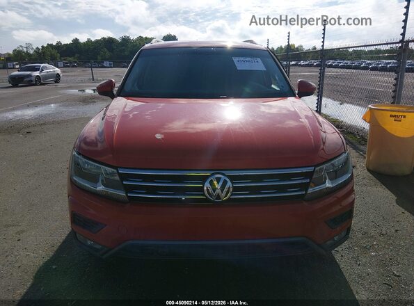3VV3B7AX7KM152399 2019 VOLKSWAGEN TIGUAN Orange Vista del cuadro de instrumentos