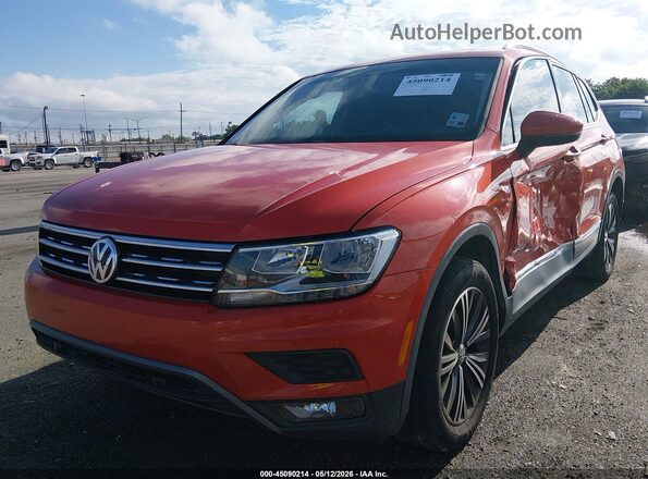 3VV3B7AX7KM152399 2019 VOLKSWAGEN TIGUAN Orange Vista tres cuartos delantera izquierda
