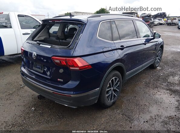 3VV3B7AX7MM088674 2021 VOLKSWAGEN TIGUAN Blue Задня права чверть