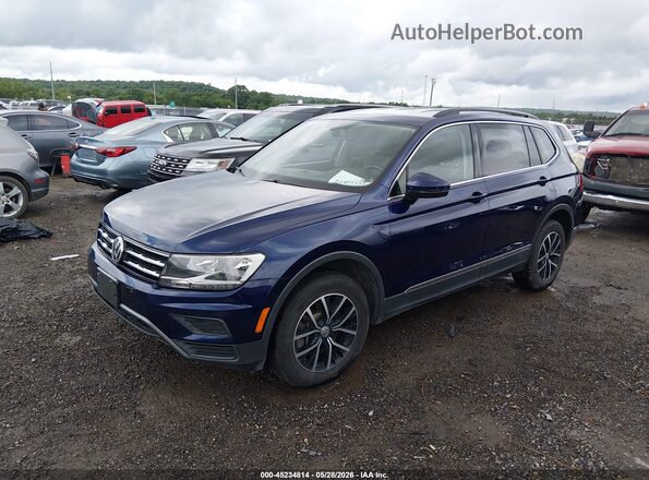 3VV3B7AX7MM088674 2021 VOLKSWAGEN TIGUAN Blue Передня ліва чверть