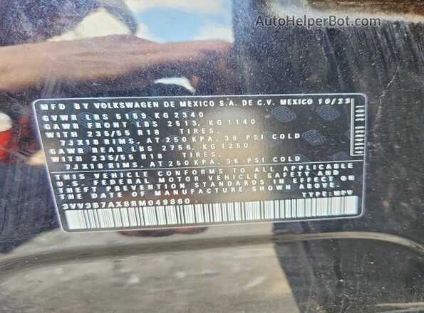 3VV3B7AX8RM049860 2024 VOLKSWAGEN TIGUAN Black 