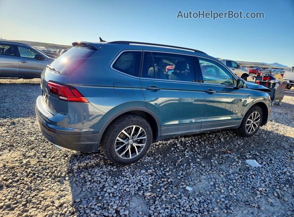 3VV3B7AX9KM137595 2019 VOLKSWAGEN TIGUAN Бирюзовый Задняя правая четверть