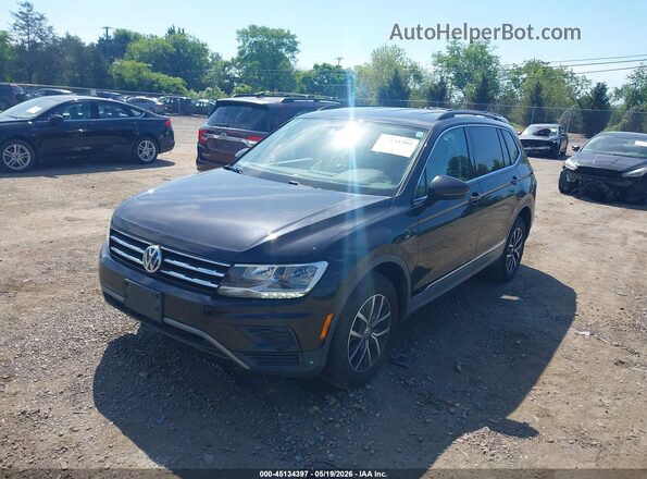 3VV3B7AX9LM037420 2020 VOLKSWAGEN TIGUAN Black Առջևի ձախ երեք քառորդ տեսարան