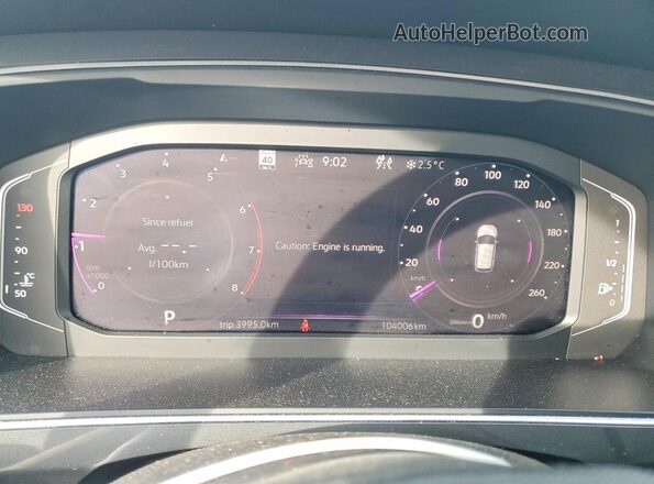 3VV4B7AX1PM081471 2023 VOLKSWAGEN TIGUAN Blue Vista del cuadro de instrumentos