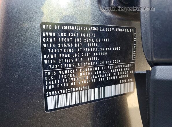 3VV5X7B22RM069941 2024 VOLKSWAGEN TAOS Gray 