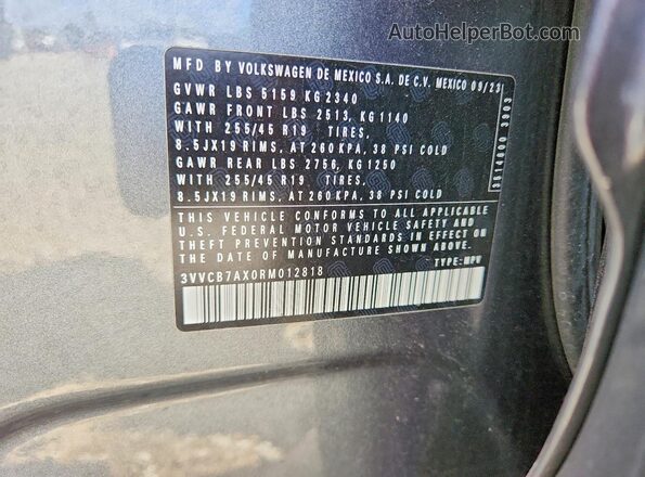 3VVCB7AX0RM012818 2024 VOLKSWAGEN TIGUAN Серый 