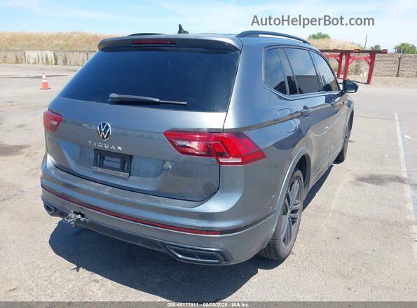 3VVCB7AX1NM083861 2022 VOLKSWAGEN TIGUAN Серый Задняя правая четверть