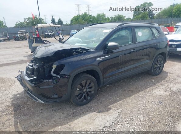 3VVCX7B22PM350707 2023 VOLKSWAGEN TAOS Black Առջևի ձախ երեք քառորդ տեսարան
