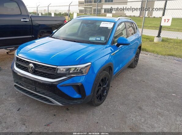 3VVEX7B23RM122324 2024 VOLKSWAGEN TAOS Синий Передняя левая четверть