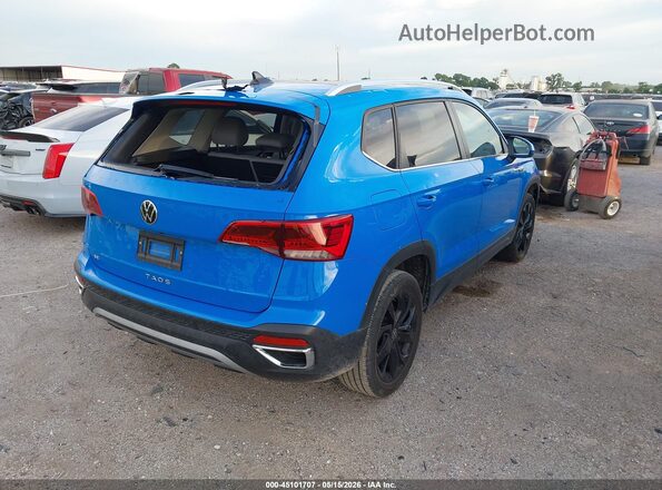 3VVEX7B23RM122324 2024 VOLKSWAGEN TAOS Синий Задняя правая четверть