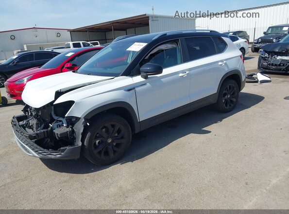 3VVEX7B25PM356493 2023 VOLKSWAGEN TAOS White Առջևի ձախ երեք քառորդ տեսարան