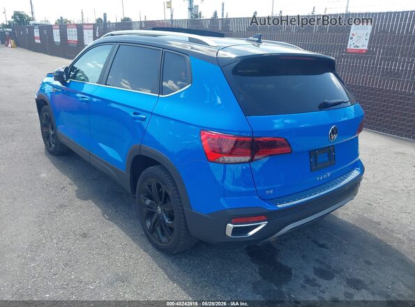 3VVEX7B28RM075002 2024 VOLKSWAGEN TAOS Blue Rear left