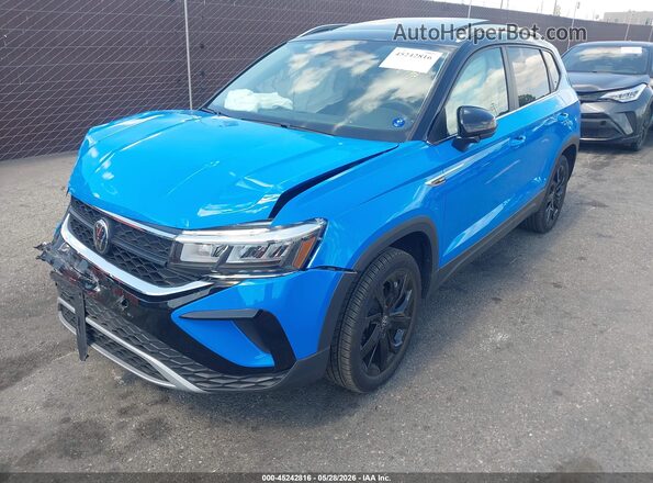 3VVEX7B28RM075002 2024 VOLKSWAGEN TAOS Blue Front left