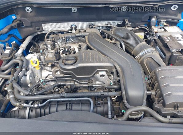 3VVEX7B28RM075002 2024 VOLKSWAGEN TAOS Blue Rear view