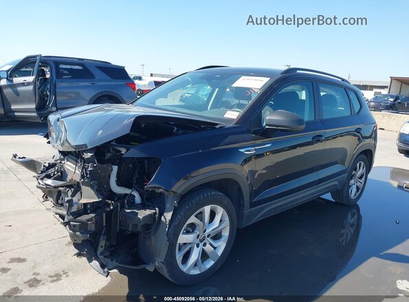 3VVFX7B22PM347772 2023 VOLKSWAGEN TAOS Black Առջևի ձախ երեք քառորդ տեսարան