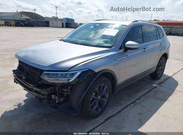 3VVNB7AX5PM053922 2023 VOLKSWAGEN TIGUAN Silver წინა მარცხენა ხედი სამი მეოთხედიდან