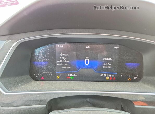 3VVNB7AX9PM028991 2023 VOLKSWAGEN TIGUAN White Instrument cluster view