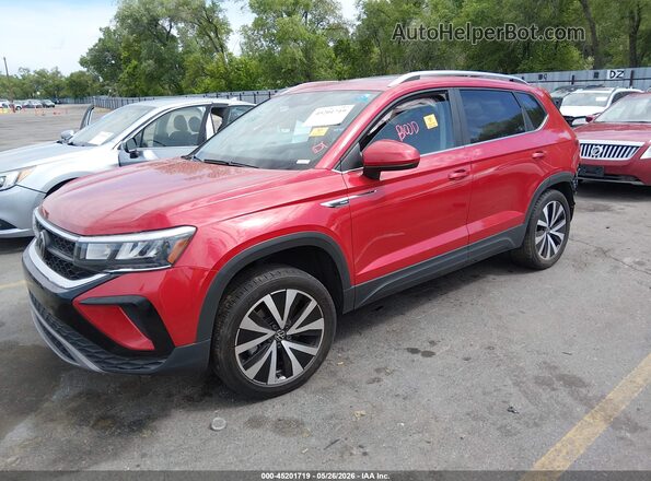 3VVNX7B26PM347477 2023 VOLKSWAGEN TAOS Burgundy წინა მარცხენა ხედი სამი მეოთხედიდან