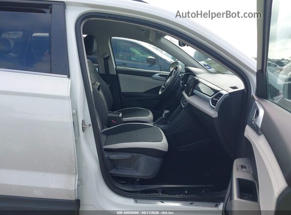 3VVSC7B27SM010596 2025 VOLKSWAGEN TAOS White Widok wnętrza z przodu