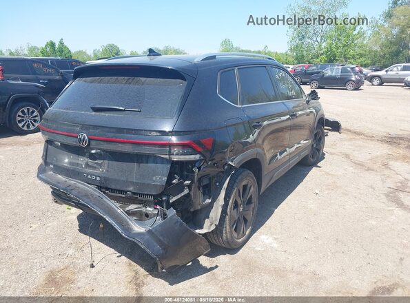 3VVSC7B29SM070914 2025 VOLKSWAGEN TAOS Черный Задняя правая четверть