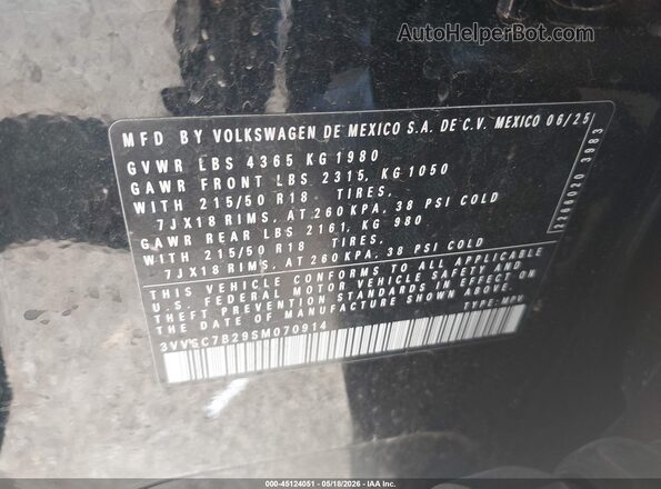 3VVSC7B29SM070914 2025 VOLKSWAGEN TAOS Черный Вид подкапотного пространства
