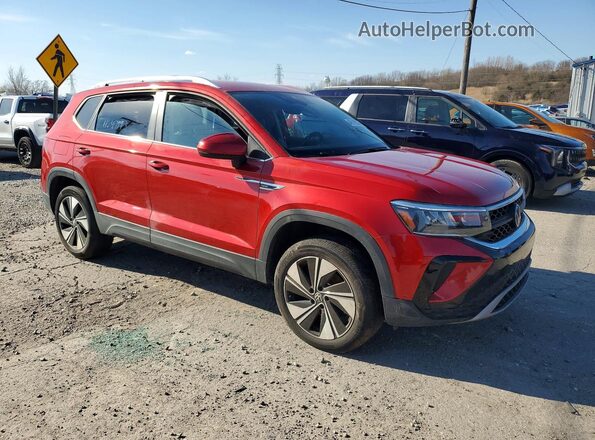 3VVUX7B26RM062180 2024 VOLKSWAGEN TAOS Burgundy Przód prawy