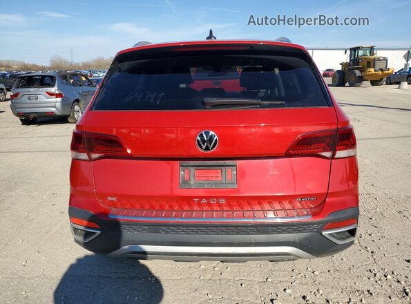 3VVUX7B26RM062180 2024 VOLKSWAGEN TAOS Burgundy Widok z tyłu