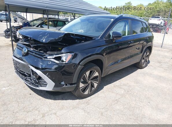 3VVVC7B20SM086478 2025 VOLKSWAGEN TAOS Black Առջևի ձախ երեք քառորդ տեսարան