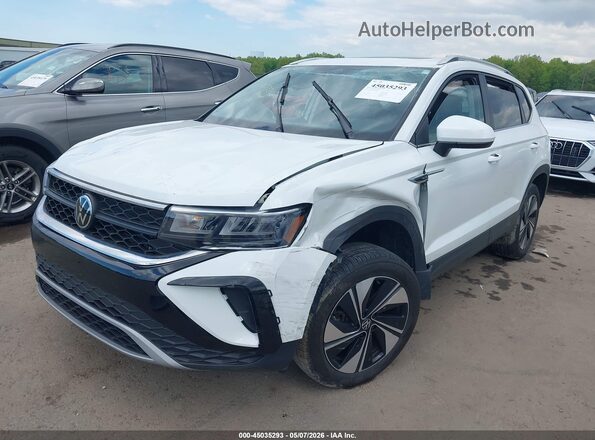 3VVVX7B29RM124482 2024 VOLKSWAGEN TAOS White Առջևի ձախ երեք քառորդ տեսարան