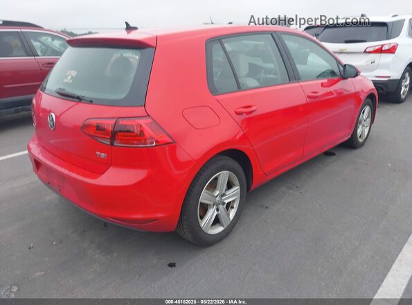 3VW217AU4HM075015 2017 VOLKSWAGEN GOLF Красный 