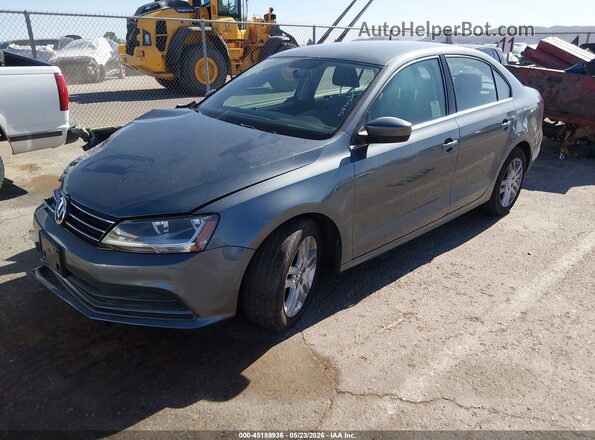 3VW2B7AJ0HM344680 2017 VOLKSWAGEN JETTA Gray Передня ліва чверть