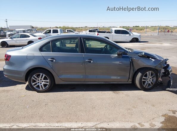 3VW2B7AJ0HM344680 2017 VOLKSWAGEN JETTA Gray Вид задньої частини салону