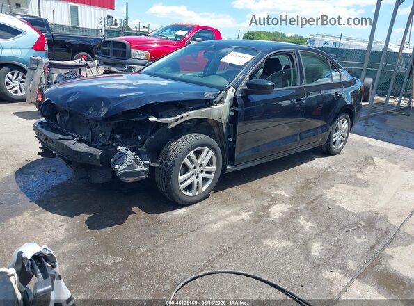 3VW2B7AJ2JM204961 2018 VOLKSWAGEN JETTA Black Առջևի ձախ երեք քառորդ տեսարան