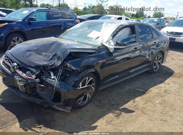 3VW2T7BU6NM025527 2022 VOLKSWAGEN JETTA Черный Передняя левая четверть