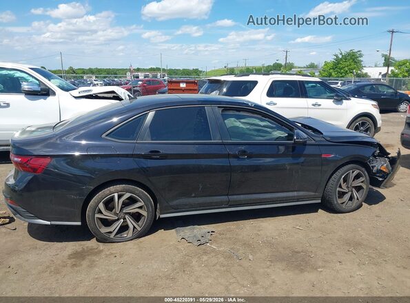 3VW2T7BU6NM025527 2022 VOLKSWAGEN JETTA Черный Вид задней части салона
