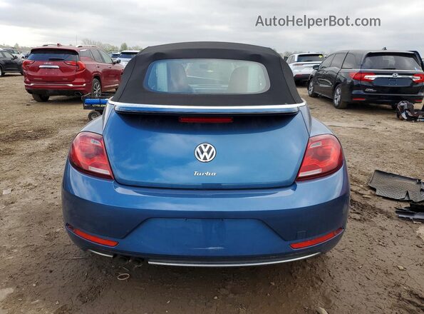 3VW517AT7HM816357 2017 VOLKSWAGEN BEETLE Blue Widok z tyłu
