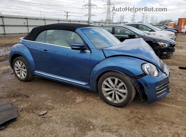 3VW517AT7HM816357 2017 VOLKSWAGEN BEETLE Blue Przód prawy