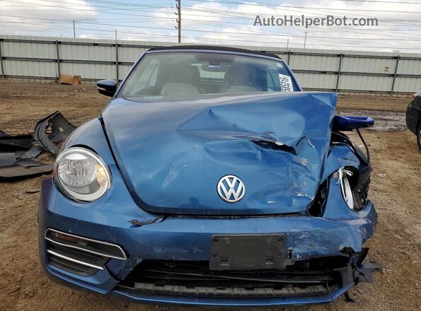 3VW517AT7HM816357 2017 VOLKSWAGEN BEETLE Blue Widok z przodu