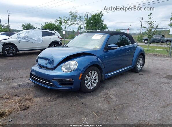 3VW517AT8HM822975 2017 VOLKSWAGEN BEETLE Blue Przód lewy