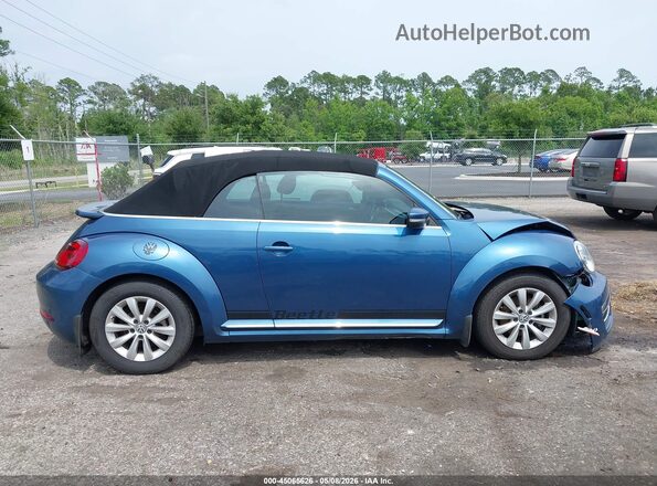 3VW517AT8HM822975 2017 VOLKSWAGEN BEETLE Blue Widok wnętrza z tyłu