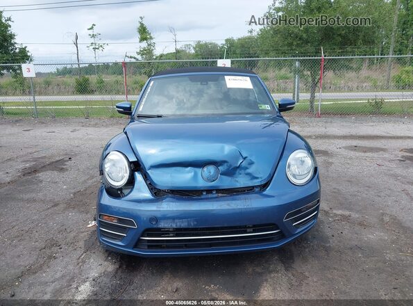 3VW517AT8HM822975 2017 VOLKSWAGEN BEETLE Blue Widok zestawu wskaźników