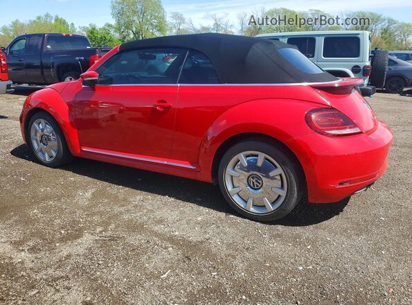 3VW5DAAT5JM505598 2018 VOLKSWAGEN BEETLE Красный Задняя левая четверть