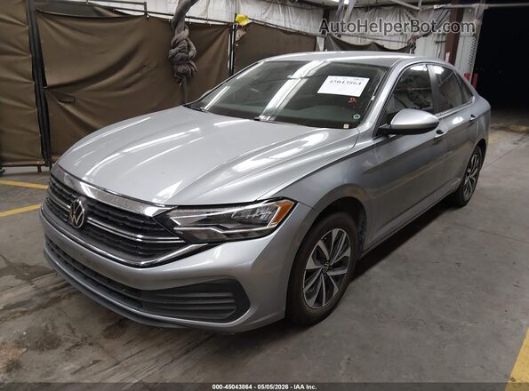 3VW5M7BU8RM027862 2024 VOLKSWAGEN JETTA Gray Առջևի ձախ երեք քառորդ տեսարան