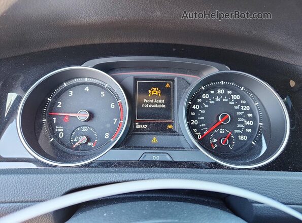 3VW6T7AU0MM010510 2021 VOLKSWAGEN GTI Black Instrument cluster view