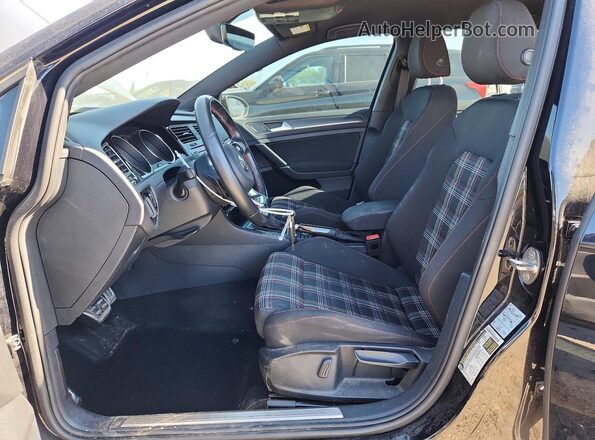 3VW6T7AU0MM010510 2021 VOLKSWAGEN GTI Black Front interior view