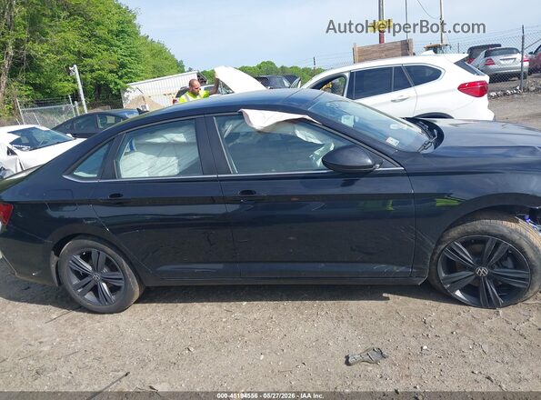 3VW7M7BU2NM014205 2022 VOLKSWAGEN JETTA Black უკანა სალონის ხედი