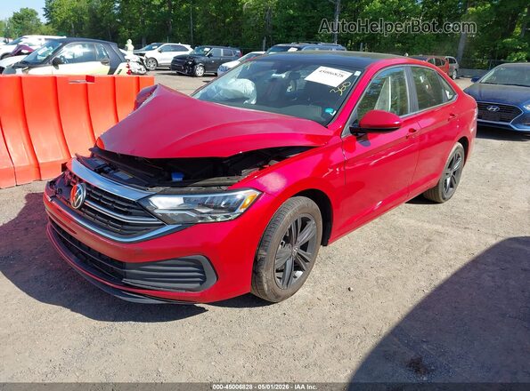 3VW7M7BU3RM076587 2024 VOLKSWAGEN JETTA Красный Передняя левая четверть